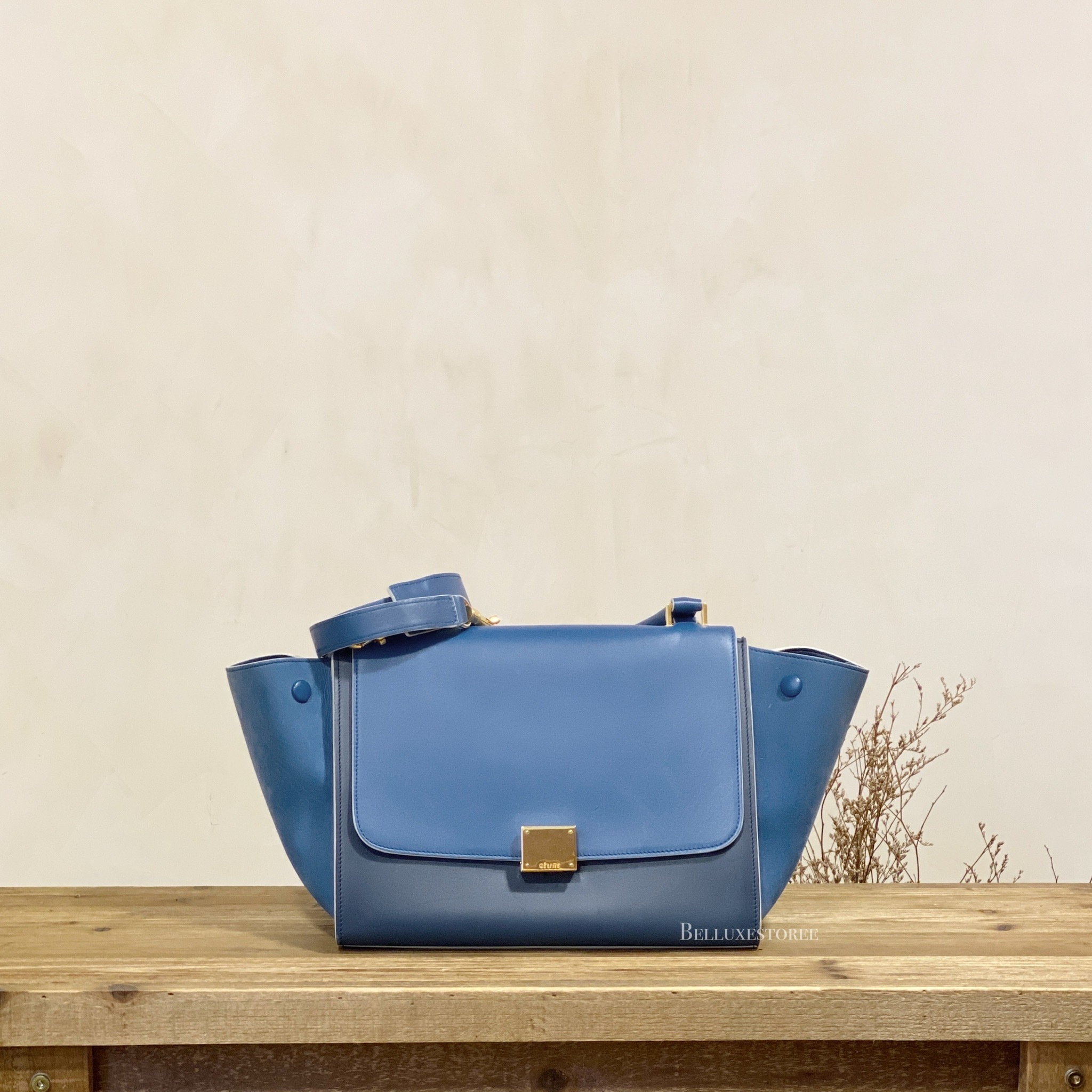 Celine discount trapeze blue