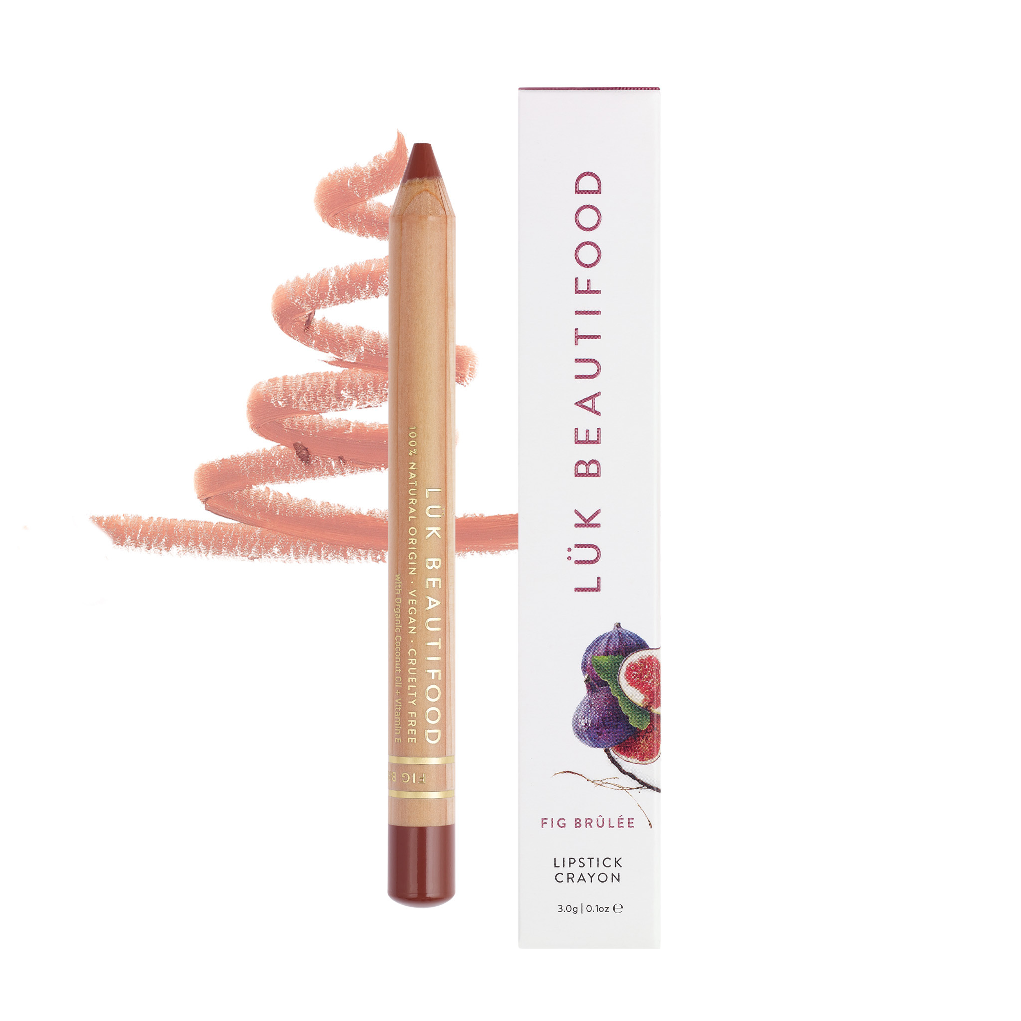 LIPSTICK CRAYON #FIG BRULEE | LUK BEAUTIFOOD