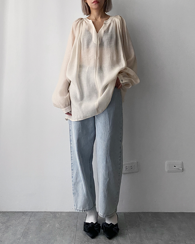 MFT-2059 天絲慵懶上衣 ɴᴜᴅᴇ