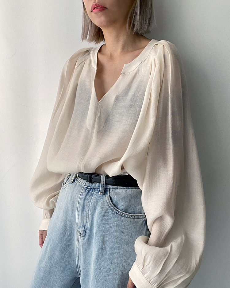 MFT-2059 天絲慵懶上衣 ɴᴜᴅᴇ