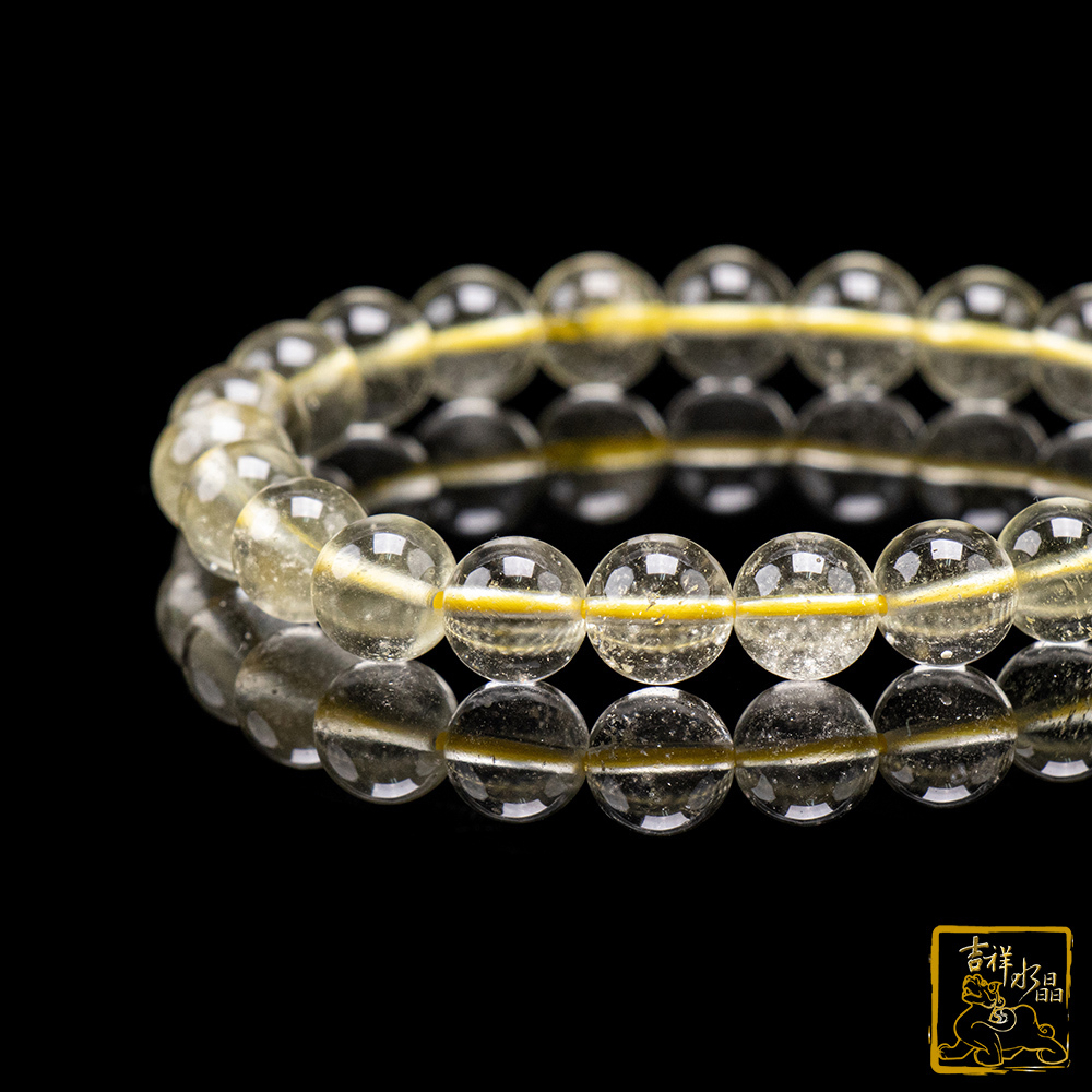 利比亞黃金隕石手珠 8.3mm 提升磁場