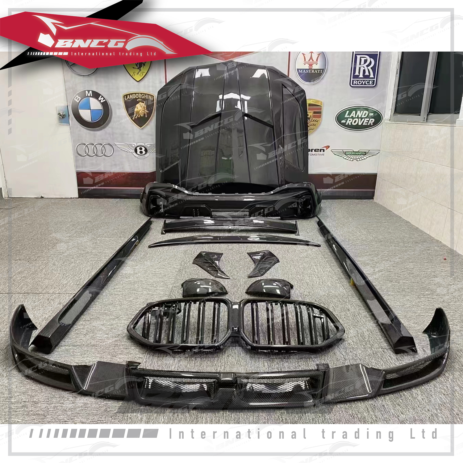 寶馬 BMW G06 X6 19-21年式 卡夢 碳纖維 Larte款 前導流 水箱罩 後照鏡殼 葉子板飾板 側裙 引擎蓋 尾翼 頂翼 後導流 尾飾管