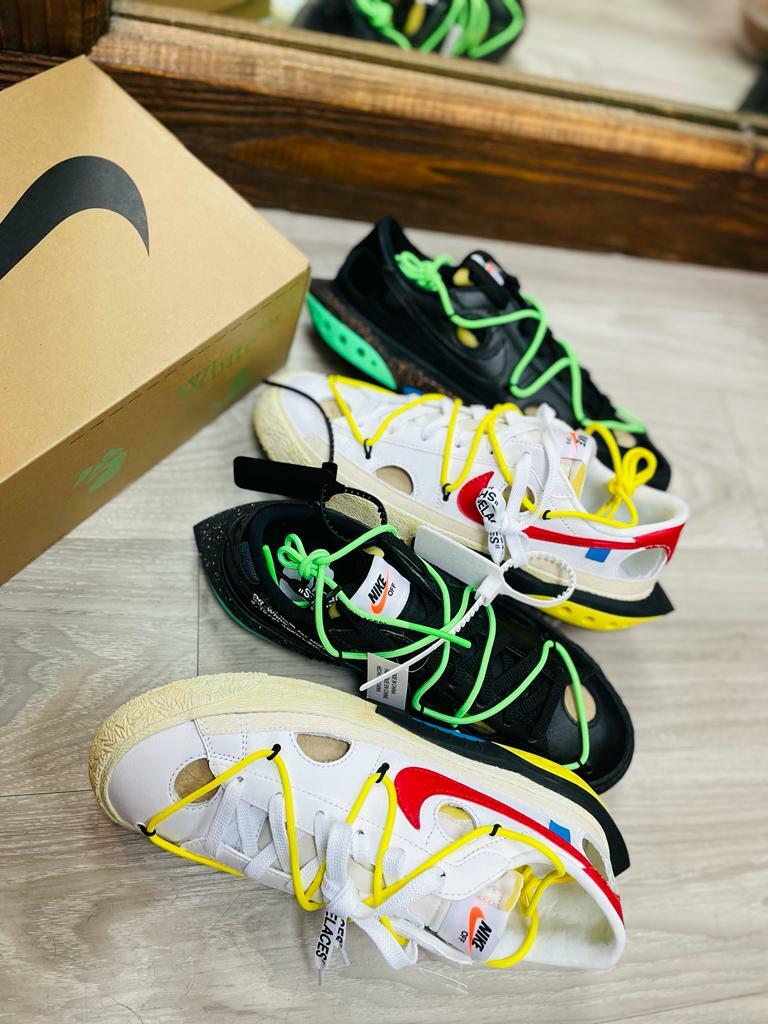 {現貨} OFF White X Nike Blazer Low "Black/Green"  DH7863-001