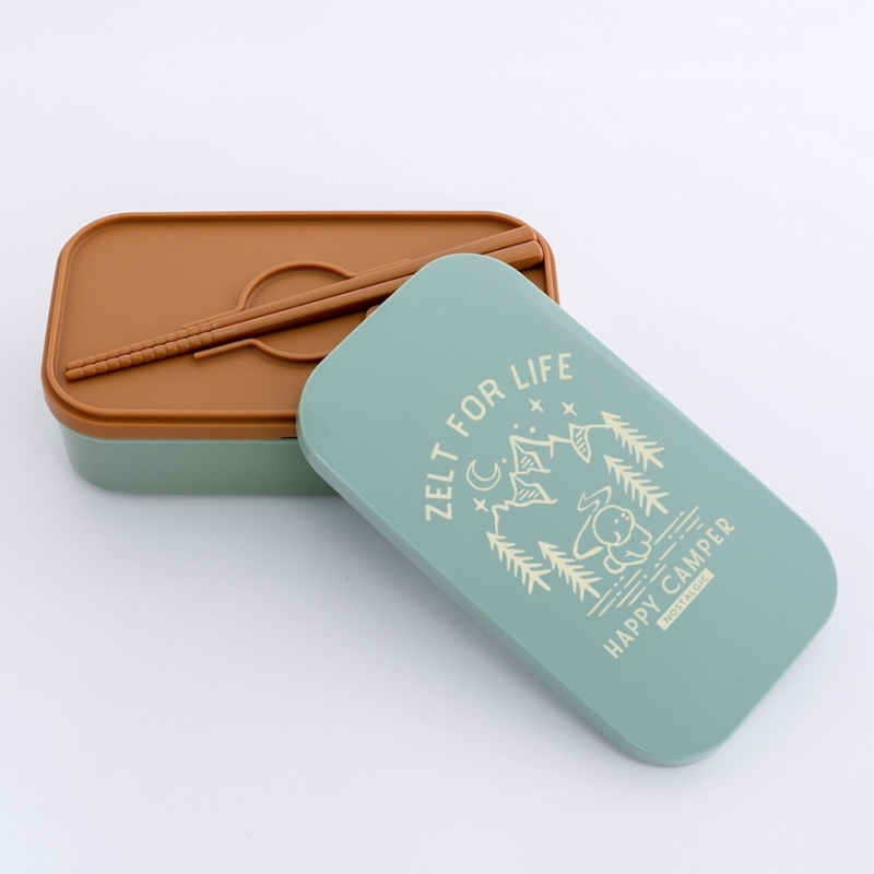 日本 BISQUE｜ZELT 復古便當盒/附筷子