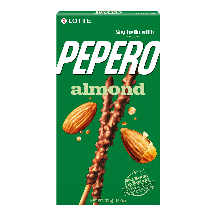 LOTTE PEPERO杏仁巧克力棒/32g