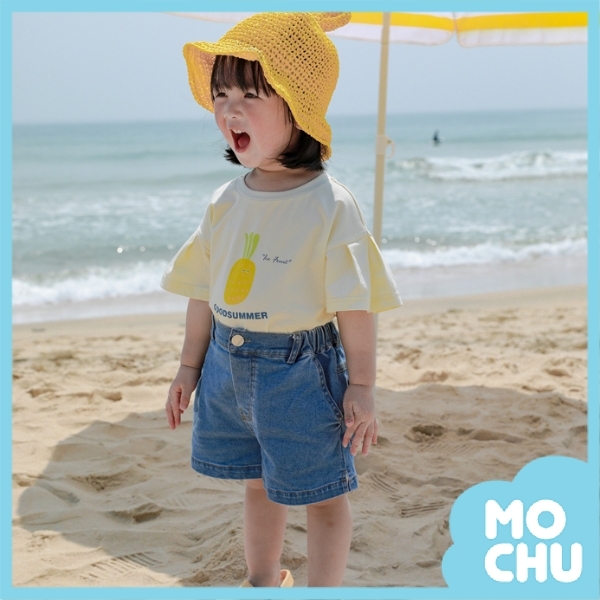 可愛水果泡泡袖上衣(三色)