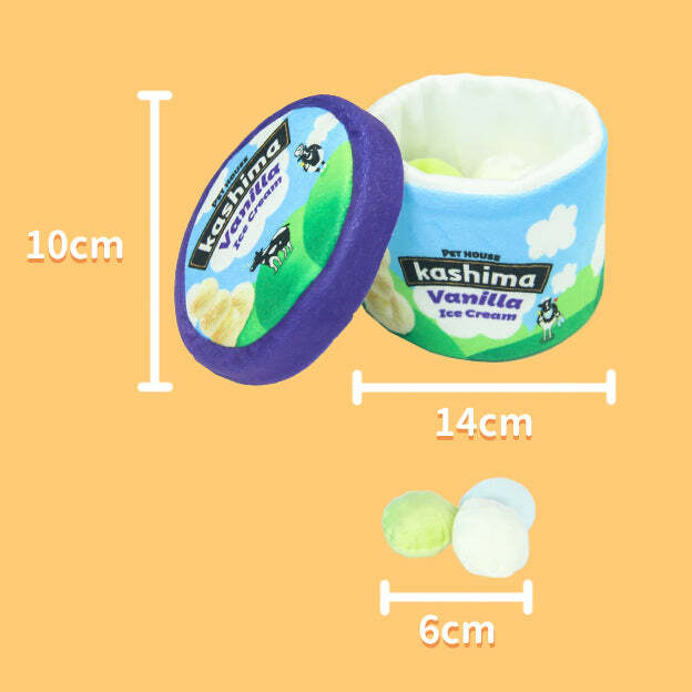 Kashima牛奶雪糕貓狗啃咬玩具