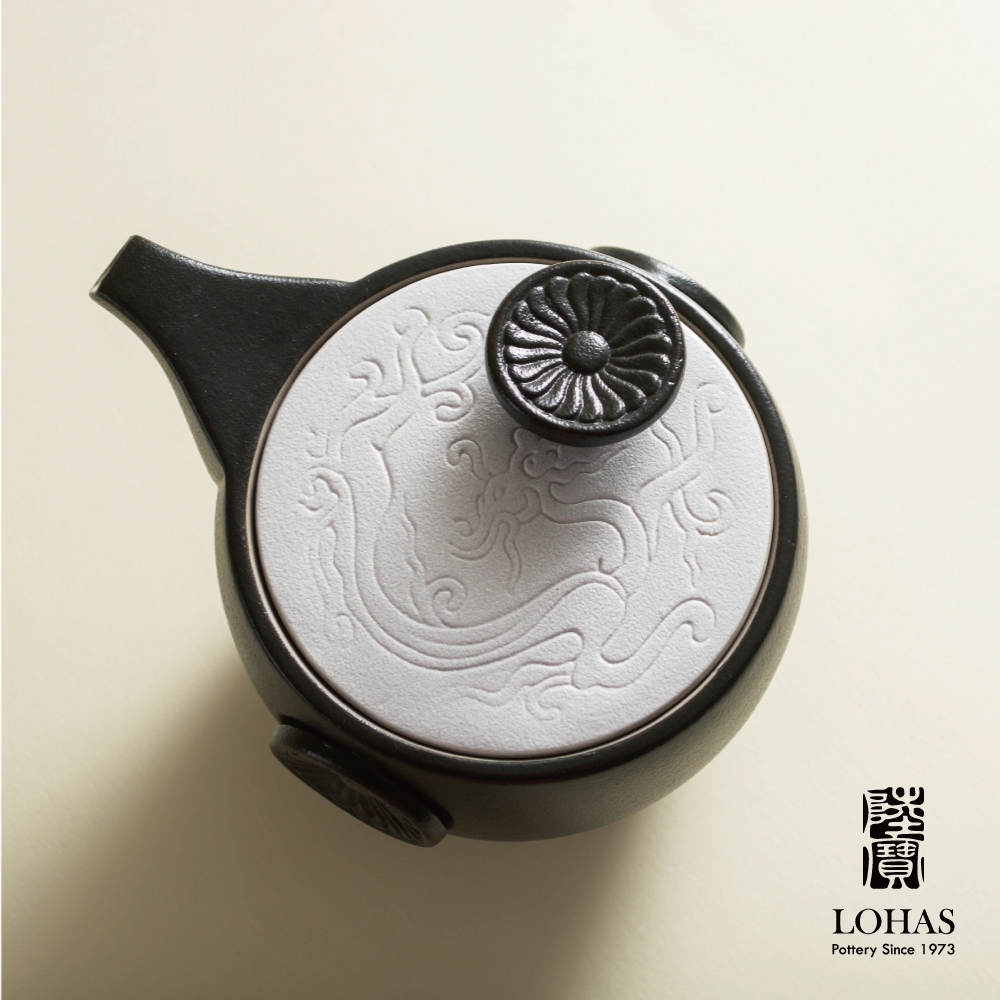 定窯龍紋茶組