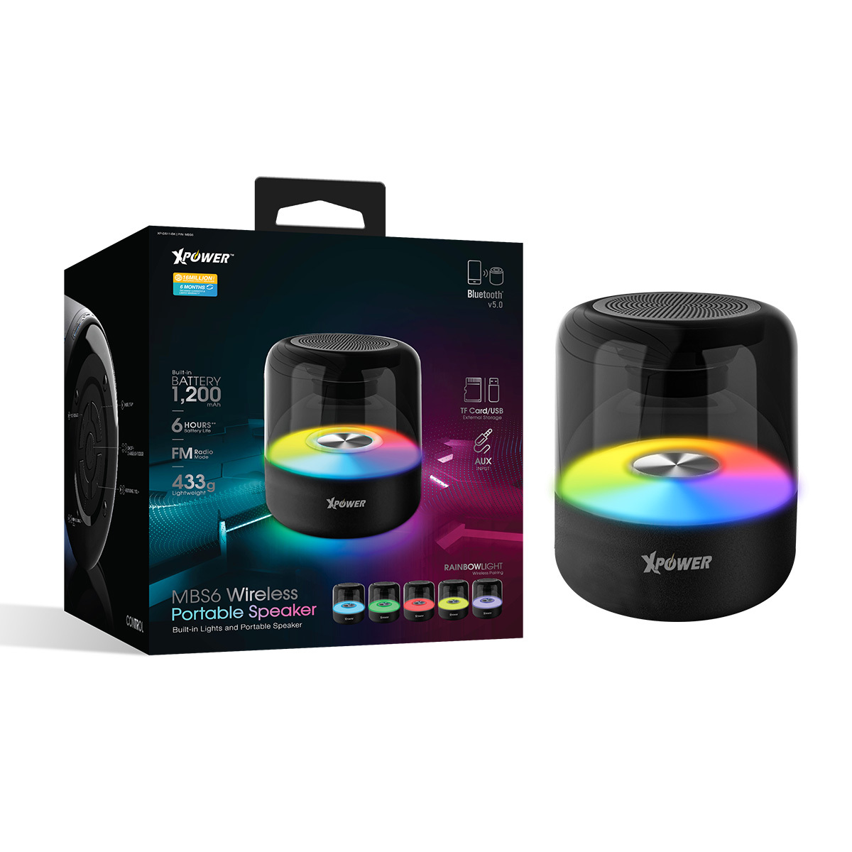 XPower MBS6無線藍牙喇叭