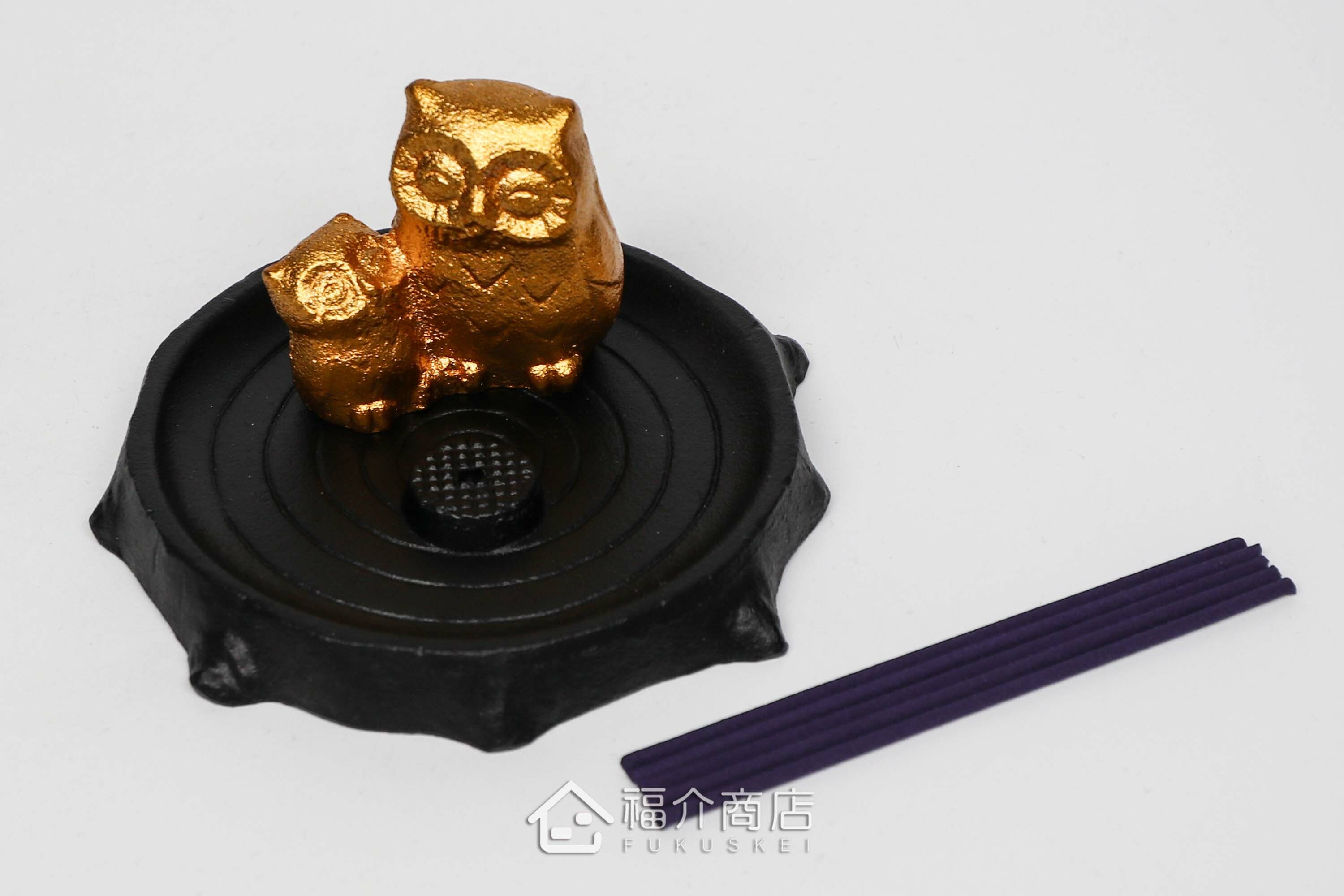 金色貓頭鷹香立