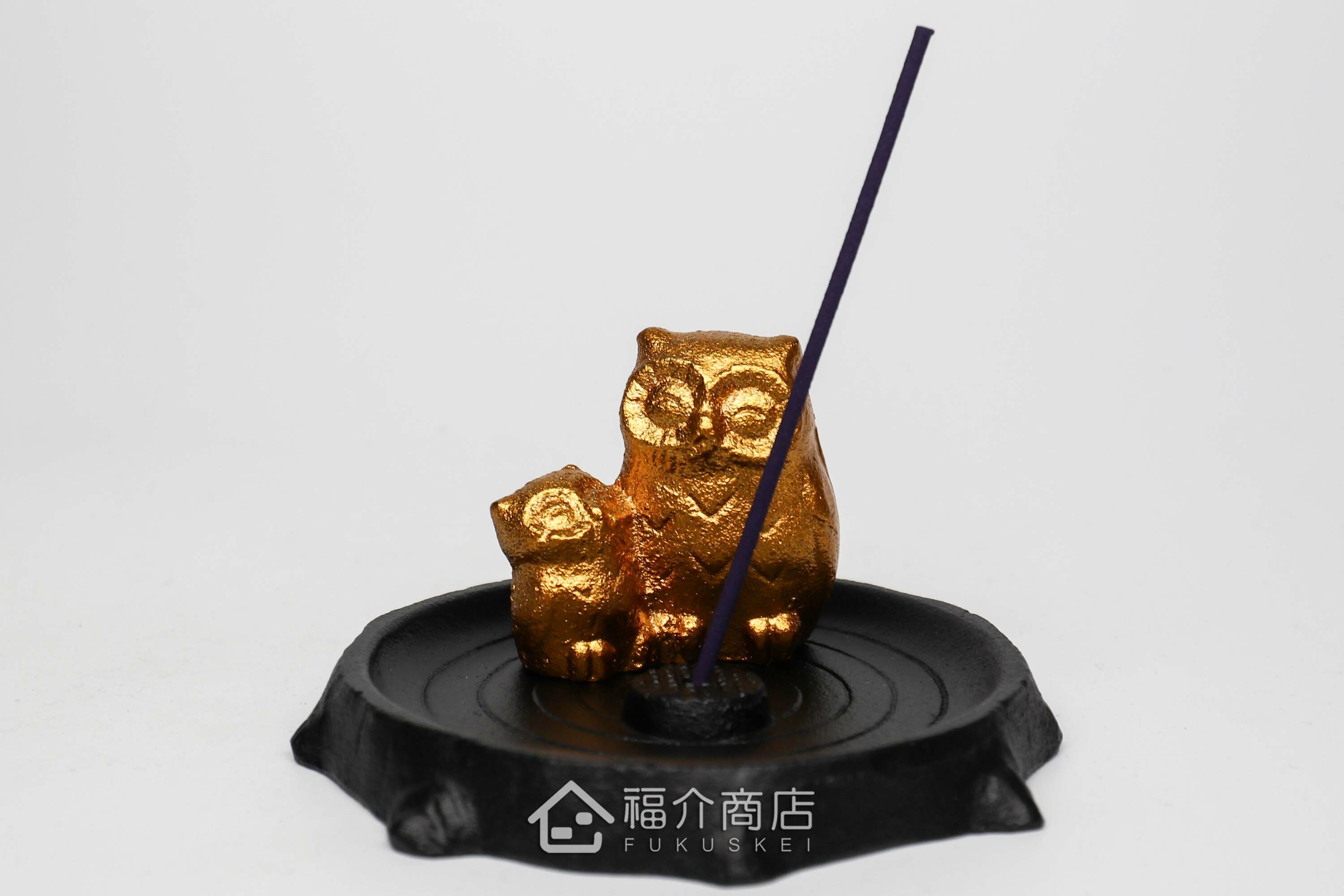 金色貓頭鷹香立