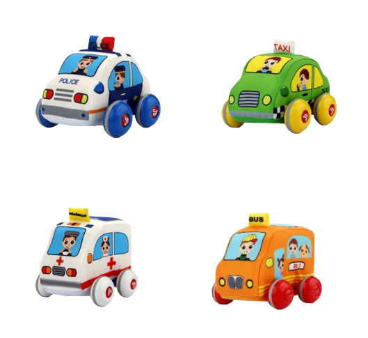 蒙特梭利布質卡通回力車 WLTH8185J