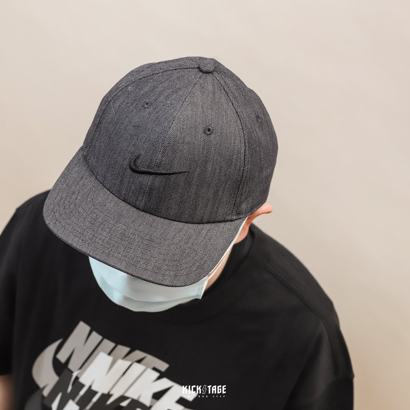 NIKE SB CAP 深灰色 牛仔布 大勾刺繡 可調式 復古 平沿帽 板帽 棒球帽【DR0124-010】