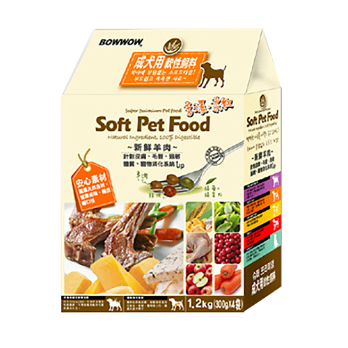 BOWWOW成犬用軟性飼料1.2Kg/3KG 羊肉|狗飼料