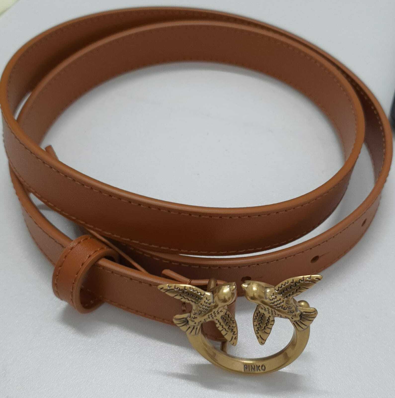 [S] PINKO LOVE BERRY SIMPLY BELT H2.VIT. SETA, PE22 PLT011H20ZV Y7SP, CUOIO, 2021-4035-6-Z99Q (SPK13)