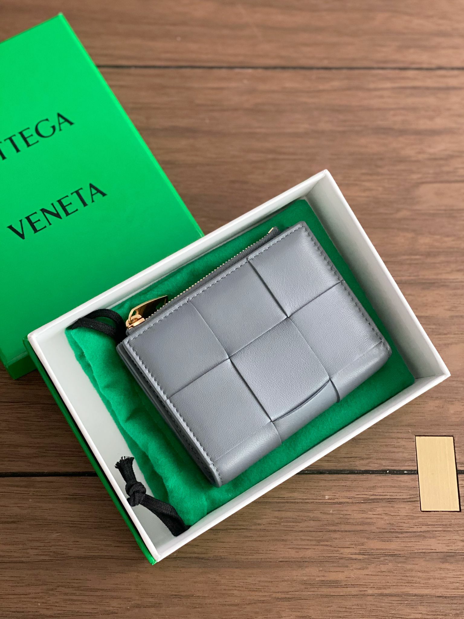 Bottega Bifold Zip Wallet