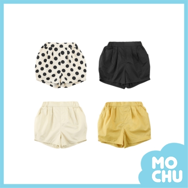黃色寬鬆休閒短褲