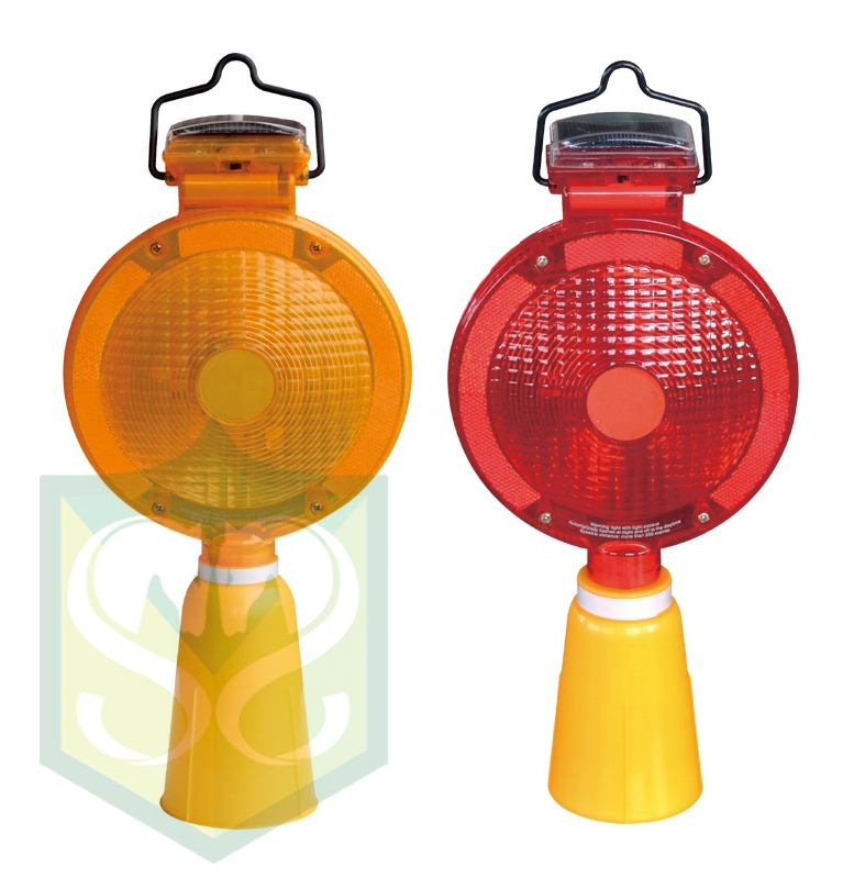 High Visibility Flashing Solar Powered Traffic Cone LED
