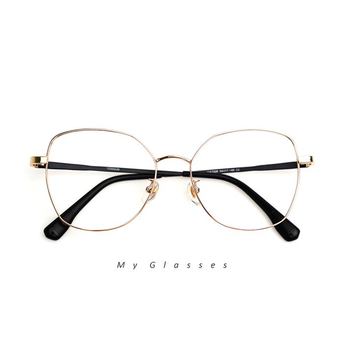 C249鈦金屬大菱角眼鏡