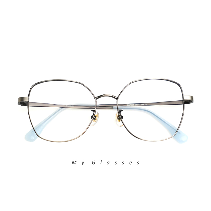 C249鈦金屬大菱角眼鏡