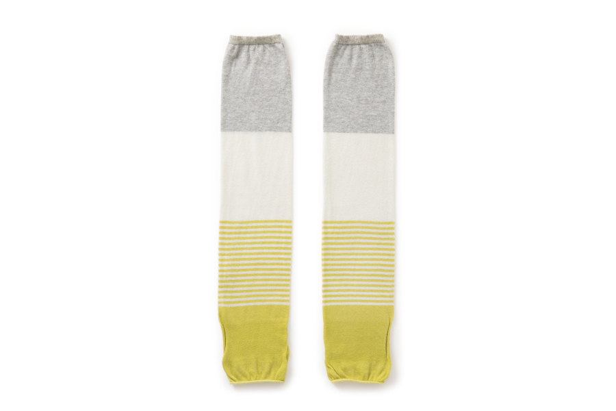 中川政七-露指袖套 / 灰黃