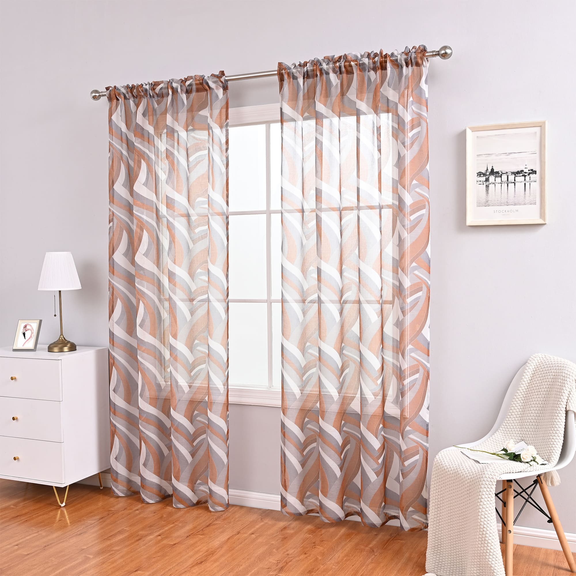 簡約雙色 • 透光窗紗