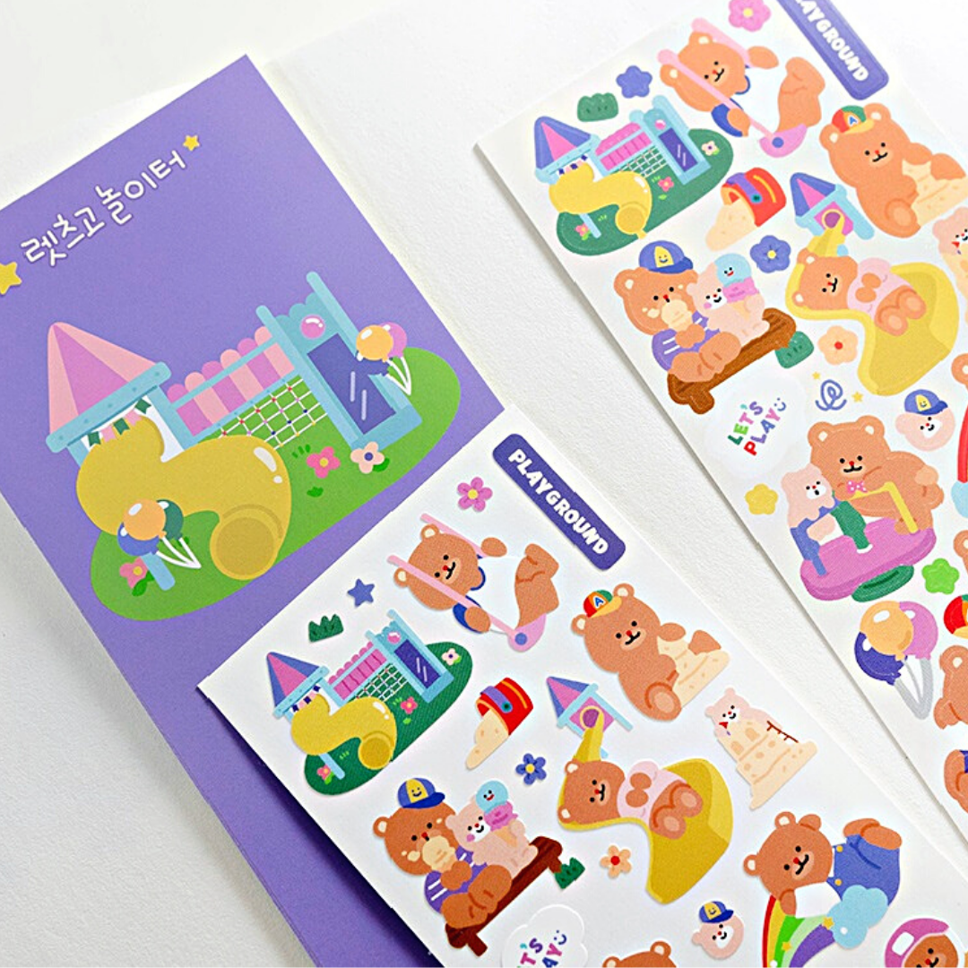 Khakiz Sticker－Playground (Korean Stationery Brand)