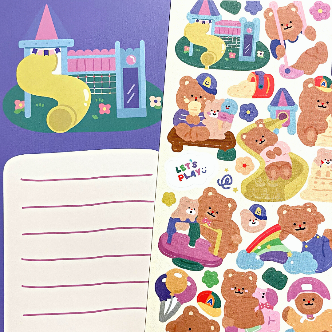 Khakiz Sticker－Playground (Korean Stationery Brand)