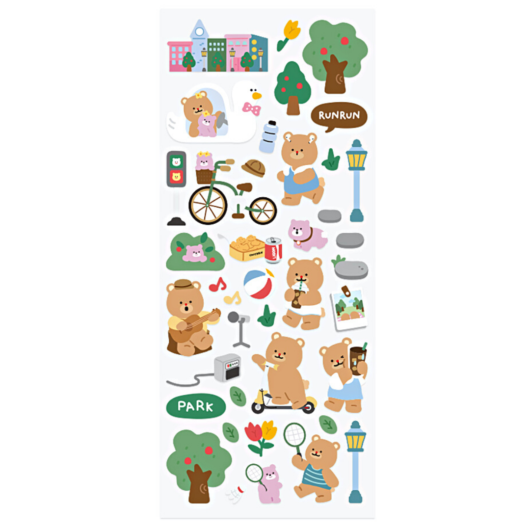 Khakiz Sticker－Metro Park (Korean Stationery Brand)