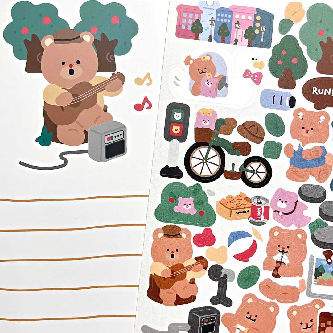 Khakiz Sticker－Metro Park (Korean Stationery Brand)