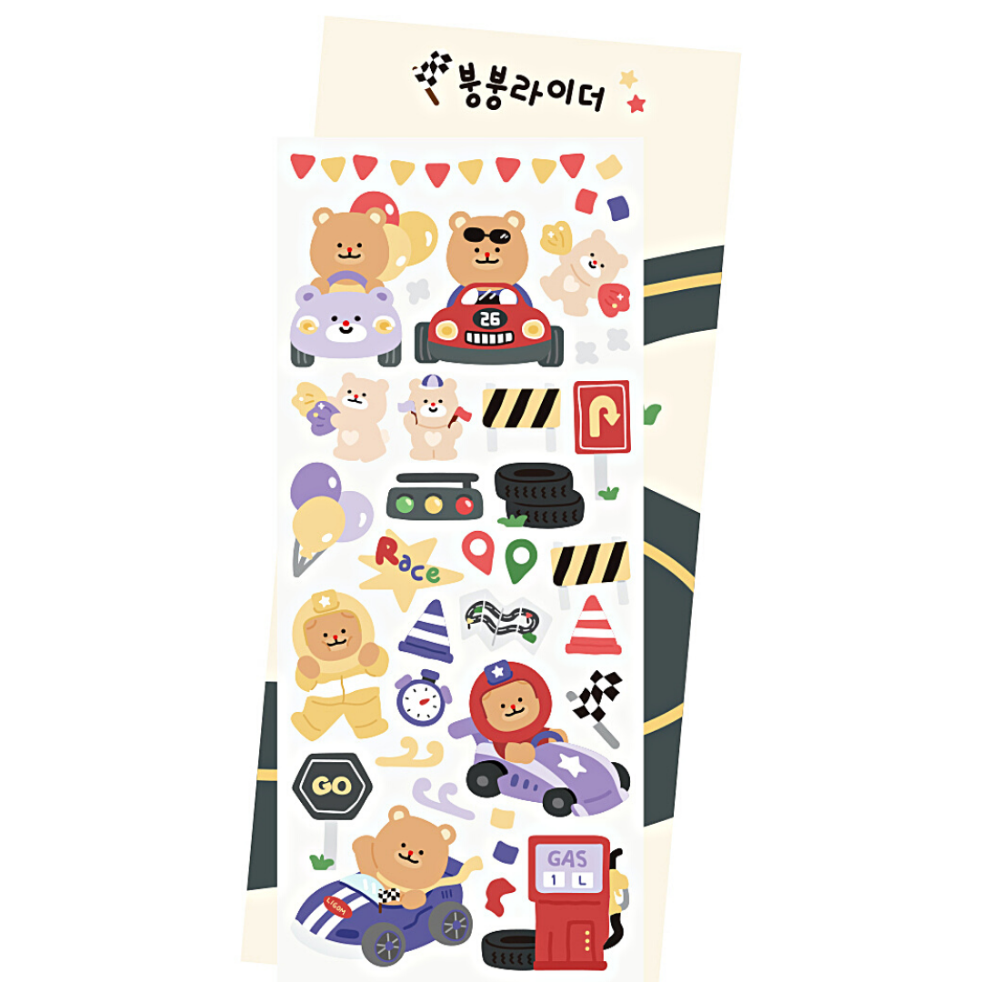 Khakiz Sticker－BongBong Race Driver (Korean Stationery Brand)
