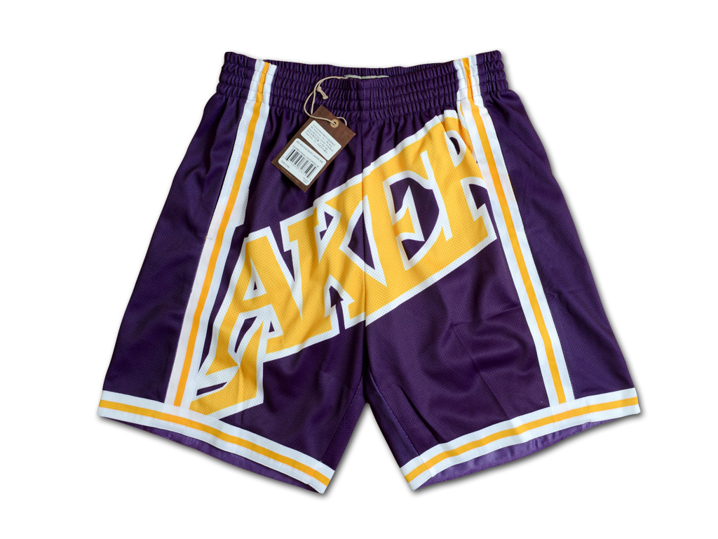 Mitchell & Ness 洛杉磯湖人隊 Big Face 球褲