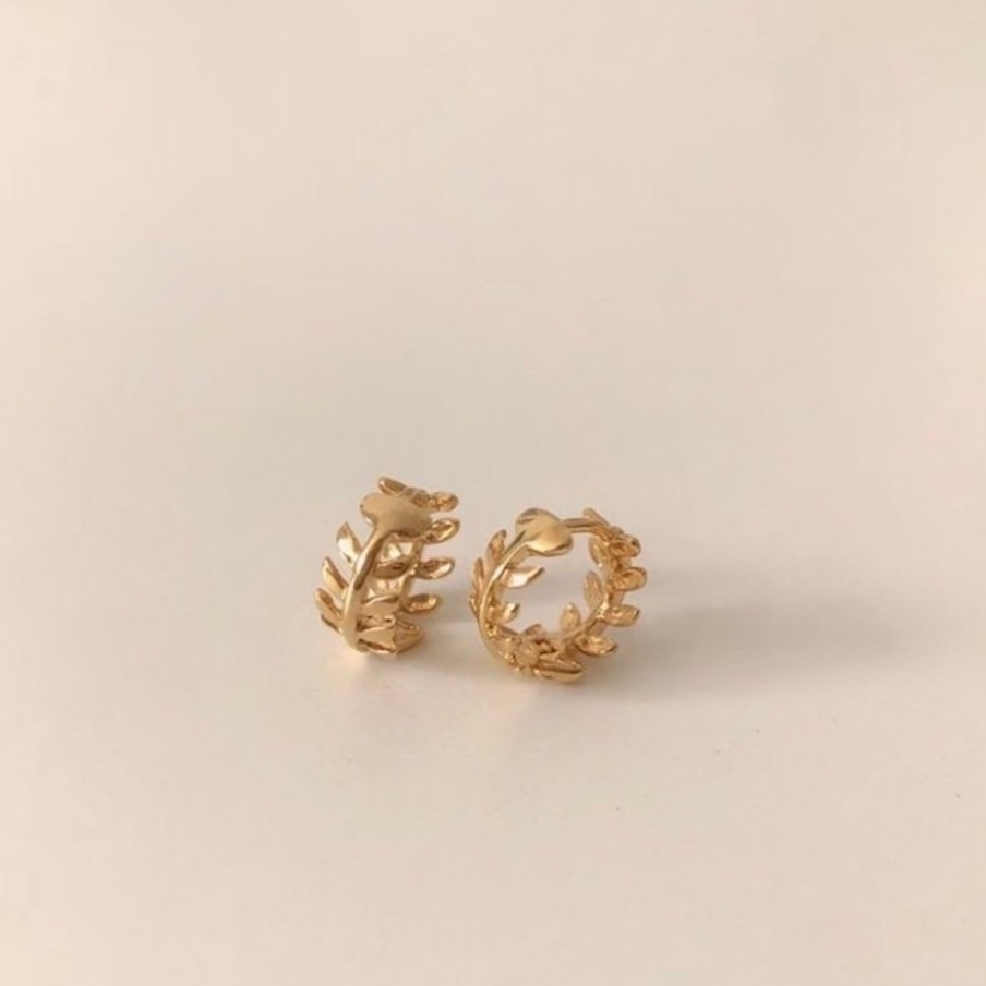 925silver-Laurel earrings