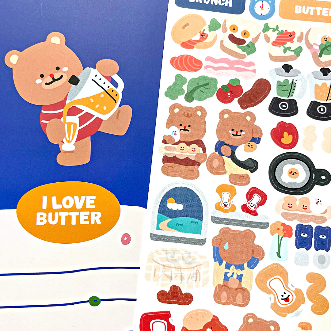 Khakiz Sticker－Brunch (Korean Stationery Brand)
