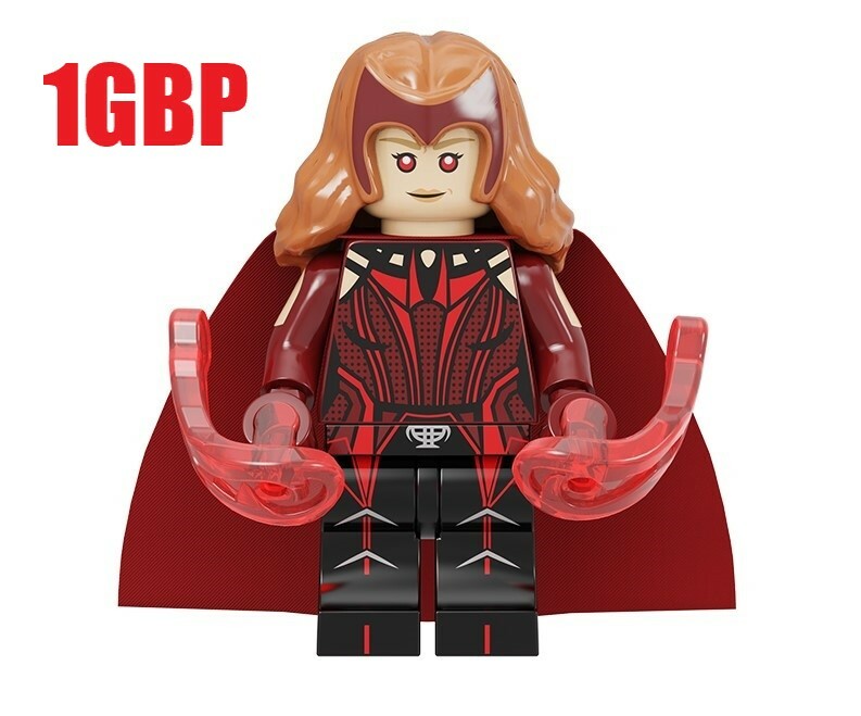 1GBP Special Offer:  Scarlet Witch Marvel Custom Super Heroes Minifigures Minifigs PG1193