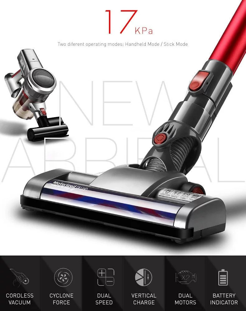 「性價比之王」媲美Dyson V8吸 AIRBOT Supersonics 2.0 19000Pa 強力無線吸塵機│僅重1.29kg│45分鐘續航│4款刷頭