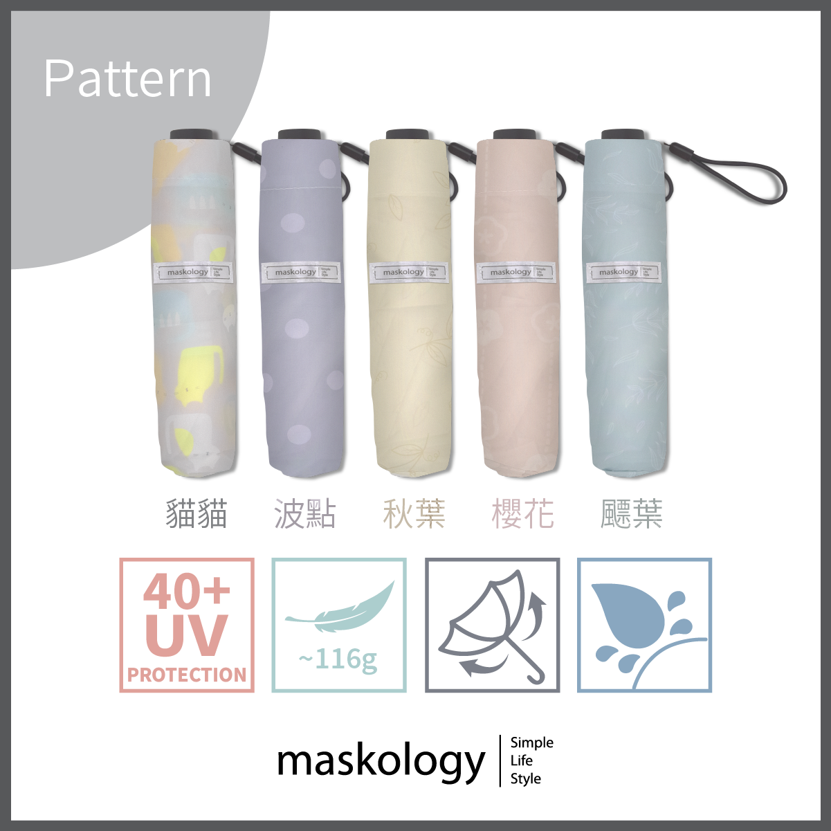 Foldable Umbrella - Pattern