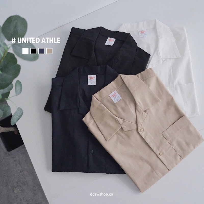 United Athle UA 開襟襯衫 單口袋 重磅 口袋 短袖