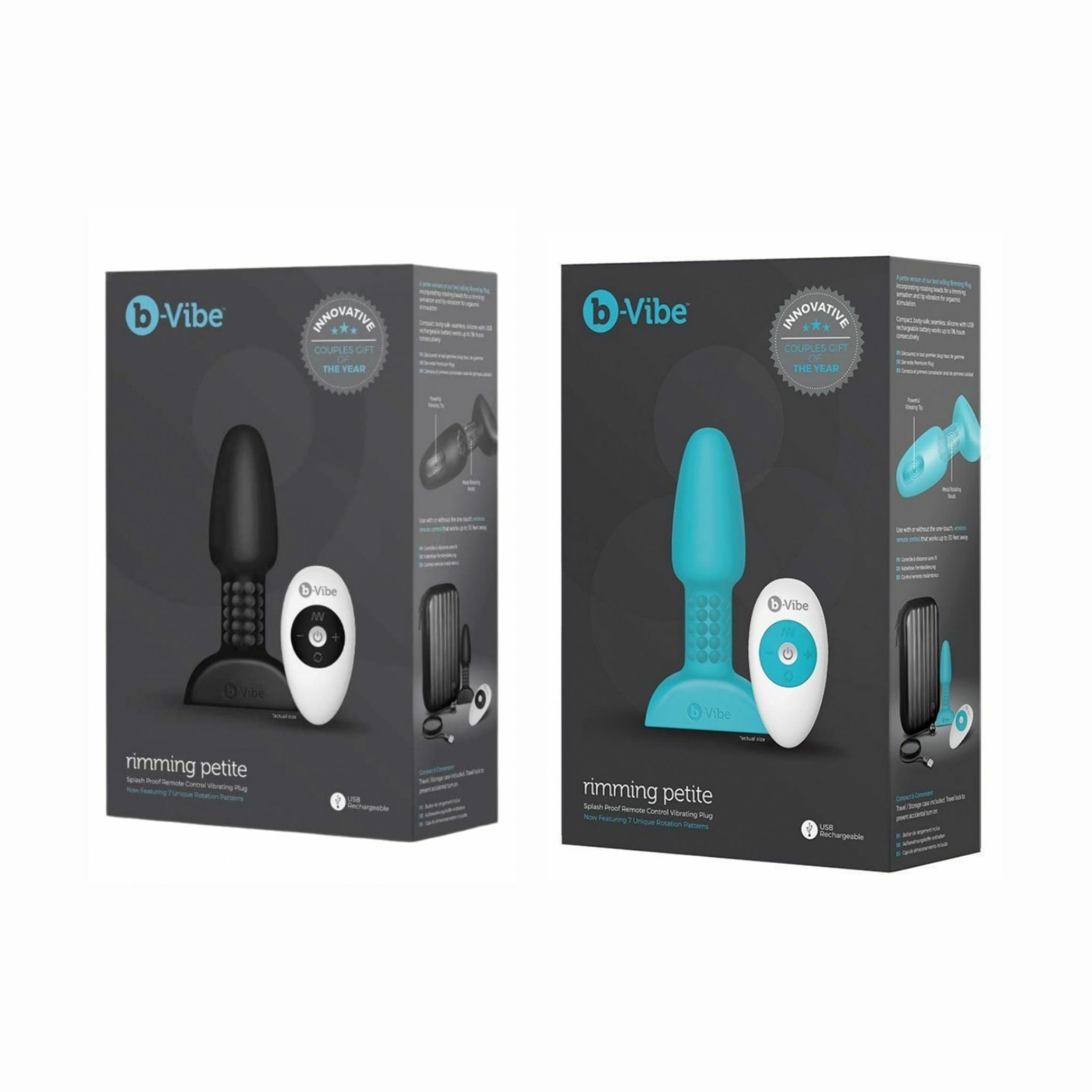 B-Vibe Rimming Petite 無線搖控震動轉珠肛塞