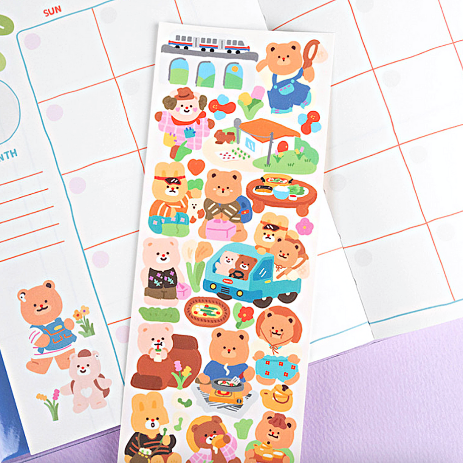 Khakiz Sticker－Countryside (Korean Stationery Brand)