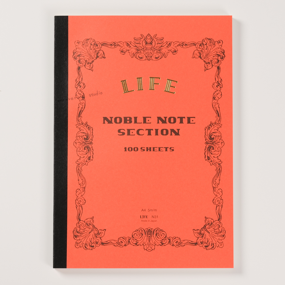 NOBLE經典系列 筆記本 方格 - A4 / B5 / A5 / B6 - LIFE 日本