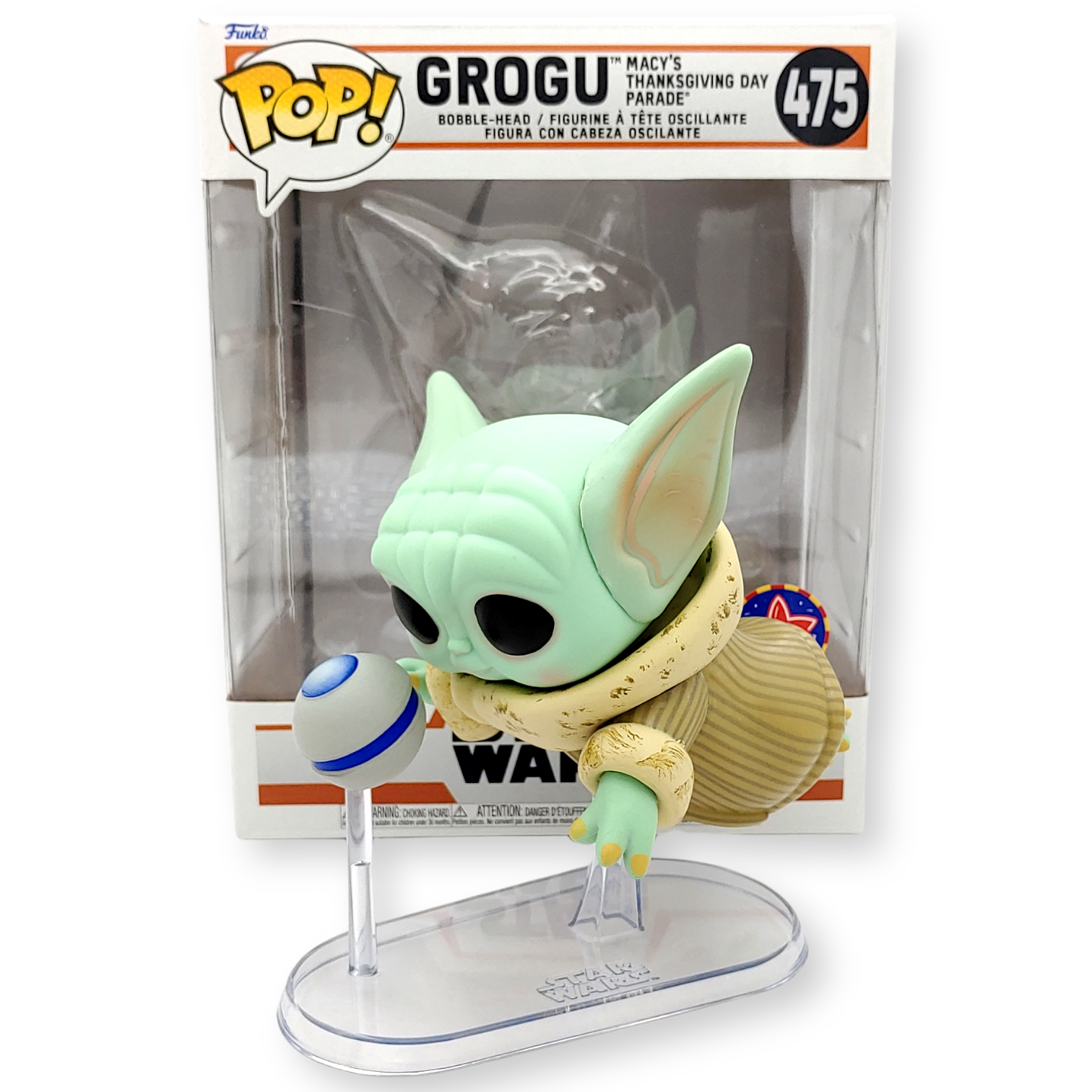 FUNKO POP<星球大戰-曼達洛人>6吋尤達BB(美斯百貨氣球)-NO.475