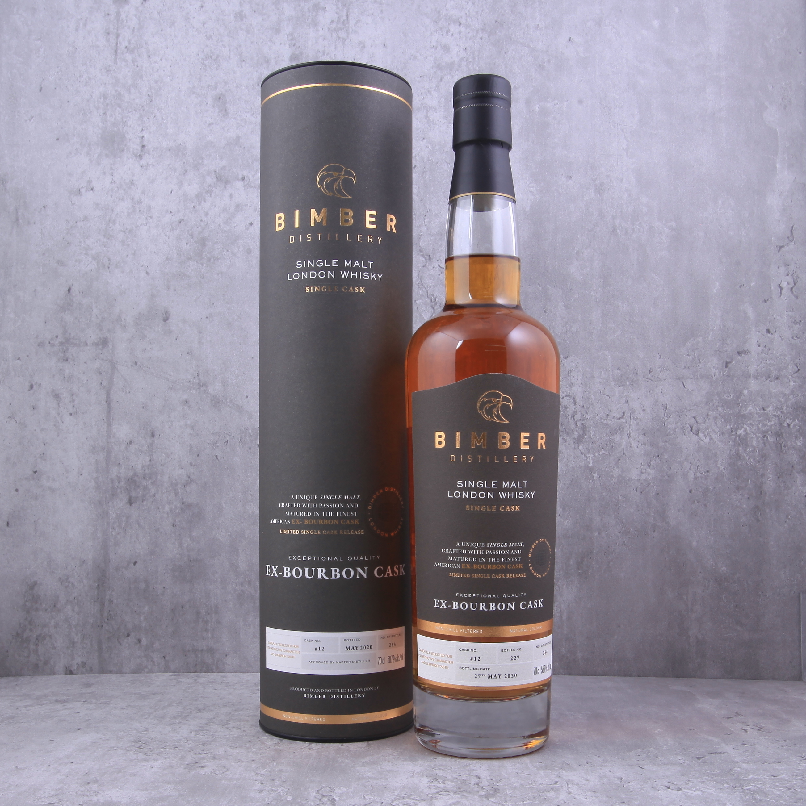 Bimber 2016 Ex-Bourbon Single Cask #12 58.7% @
