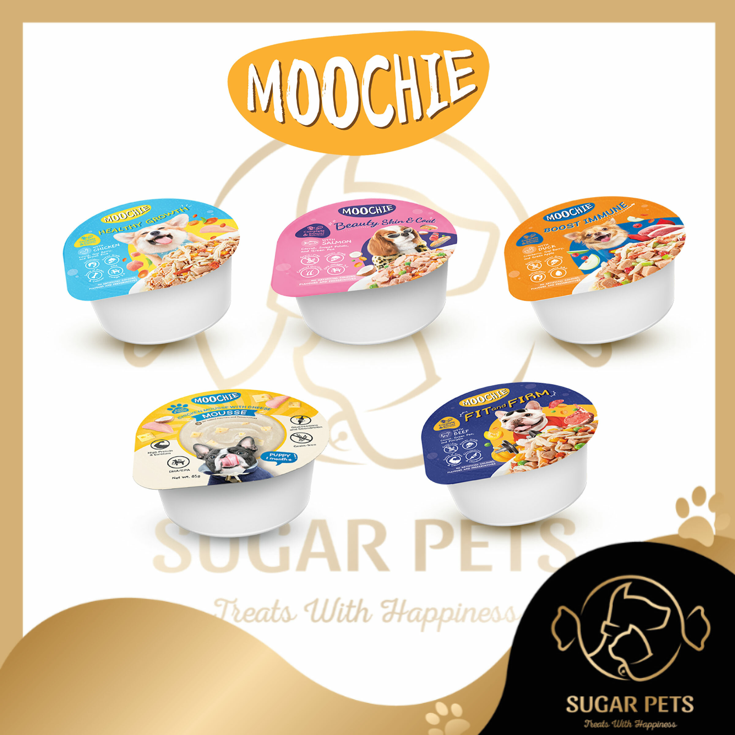 Moochie Dog Food Cup Grain Free 85G