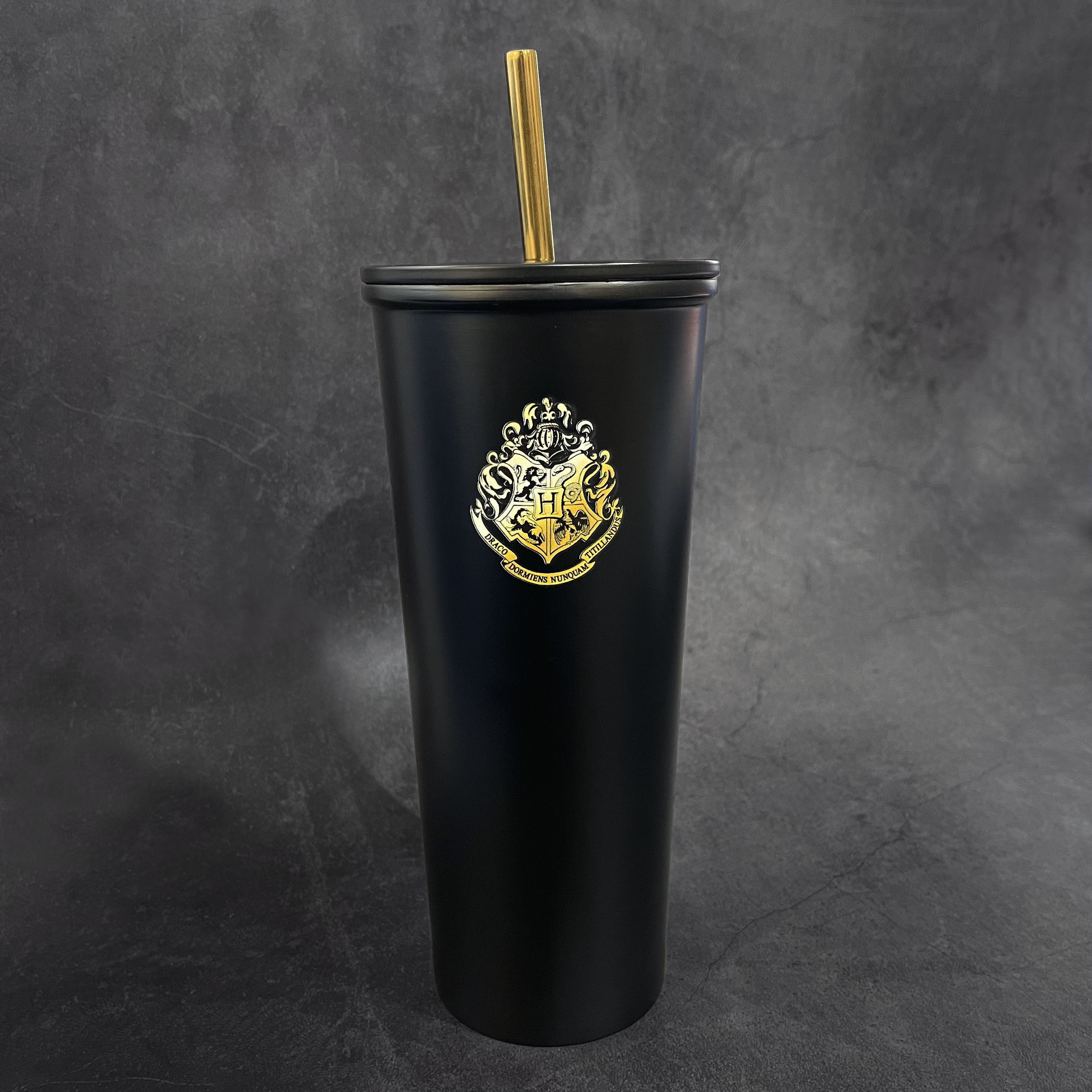 哈利波特-不鏽鋼吸管杯750ml-霍格華茲