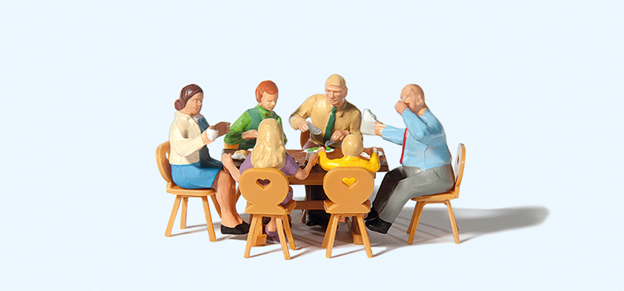 Preiser迷你小人 10282全家聚餐