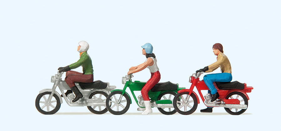 Preiser迷你小人 10126摩托車騎士