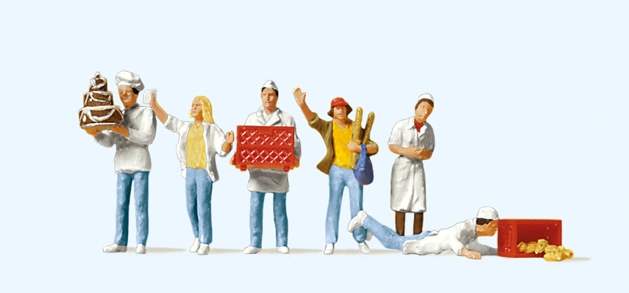 Preiser迷你小人 10377在麵包店