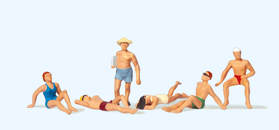 Preiser迷你小人 10071 日光浴