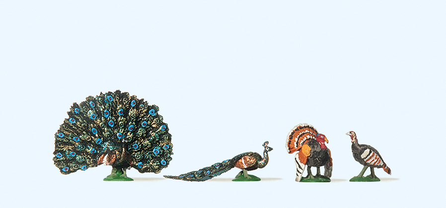 Preiser迷你小人 10166 孔雀